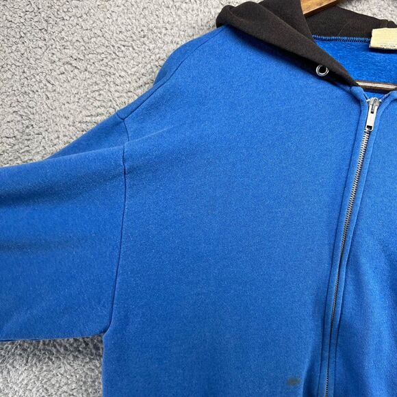 Vintage Las Vegas Sweatshirt Mens Extra Large Blue Black Zip Hoodie Spellout 90s - Picture 7 of 16